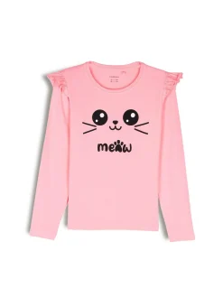 GATE Bawełniana koszulka z nadrukiem|Dzieci Dziewczynki·Koszulki I Topy