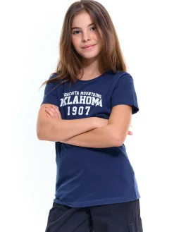 GATE Bawełniana koszulka z nadrukiem|Dzieci Dziewczynki·Koszulki I Topy