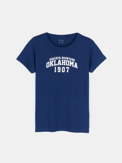 GATE Bawełniana koszulka z nadrukiem|Dzieci Dziewczynki·Koszulki I Topy