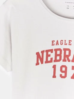 GATE Bawełniana koszulka z nadrukiem|Dzieci Dziewczynki·Koszulki I Topy