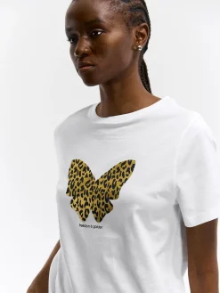 GATE Bawełniana koszulka z nadrukiem| Koszulki I Topy·Koszulki|Koszulki I Topy·Koszulki Z Nadrukiem