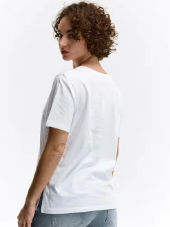 GATE Bawełniana koszulka z nadrukiem| Koszulki I Topy·Koszulki|Koszulki I Topy·Koszulki Z Nadrukiem