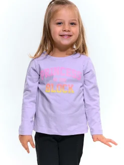 GATE Bawełniana koszulka z napisem|Dzieci Dziewczynki·Ostatnie Sztuki Ubrania Dla Dziewczynek|Dziewczynki·Koszulki I Topy