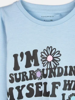 GATE Bawełniana koszulka z napisem|Dzieci Dziewczynki·Ostatnie Sztuki Ubrania Dla Dziewczynek|Dziewczynki·Koszulki I Topy