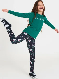 GATE Bawełniana koszulka z napisem|Dzieci Dziewczynki·Ostatnie Sztuki Ubrania Dla Dziewczynek|Dziewczynki·Koszulki I Topy