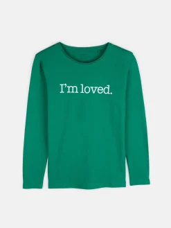 GATE Bawełniana koszulka z napisem|Dzieci Dziewczynki·Ostatnie Sztuki Ubrania Dla Dziewczynek|Dziewczynki·Koszulki I Topy