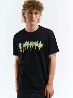 GATE Bawełniana koszulka z napisem| Koszulki·Koszulki ☀️|Koszulki·Koszulki Z Nadrukiem