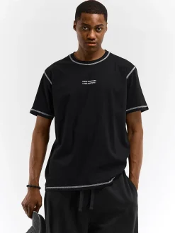 GATE Bawełniana koszulka z napisem| Koszulki·Koszulki ☀️|Koszulki·Koszulki Z Nadrukiem