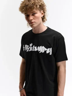 GATE Bawełniana koszulka z napisem| Koszulki·Koszulki ☀️|Koszulki·Koszulki Z Nadrukiem