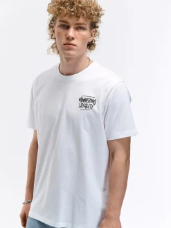 GATE Bawełniana koszulka z napisem| Koszulki·Koszulki ☀️|Koszulki·Basic Koszulki I Podkoszulki