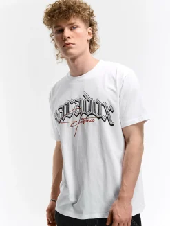 GATE Bawełniana koszulka z napisem| Koszulki·Koszulki ☀️|Koszulki·Koszulki Z Nadrukiem