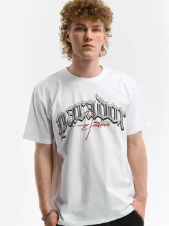 GATE Bawełniana koszulka z napisem| Koszulki·Koszulki ☀️|Koszulki·Koszulki Z Nadrukiem