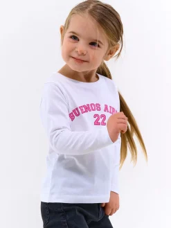 GATE Bawełniana koszulka z napisem|Dzieci Dziewczynki·Koszulki I Topy