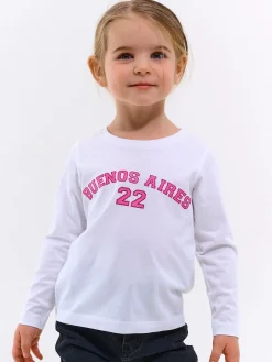 GATE Bawełniana koszulka z napisem|Dzieci Dziewczynki·Koszulki I Topy