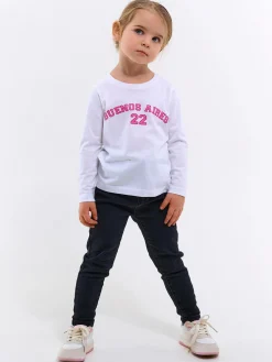 GATE Bawełniana koszulka z napisem|Dzieci Dziewczynki·Koszulki I Topy