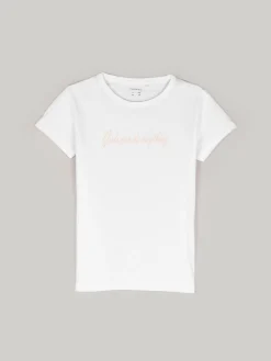 GATE Bawełniana koszulka z napisem|Dzieci Dziewczynki·Koszulki I Topy