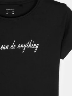 GATE Bawełniana koszulka z napisem|Dzieci Dziewczynki·Koszulki I Topy