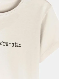 GATE Bawełniana koszulka z napisem|Dzieci Dziewczynki·Koszulki I Topy