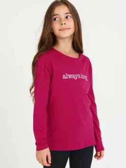 GATE Bawełniana koszulka z napisem|Dzieci Dziewczynki·Koszulki I Topy