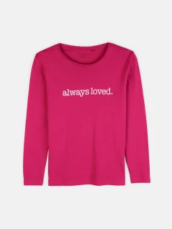 GATE Bawełniana koszulka z napisem|Dzieci Dziewczynki·Koszulki I Topy