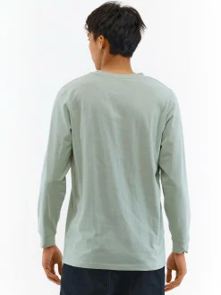 GATE Bawełniana koszulka z patentami| Koszulki·Koszulki Z Długim Rękawem|Koszulki·Basic Koszulki I Podkoszulki