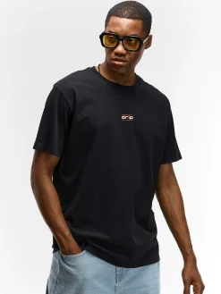 GATE Bawełniana koszulka z wypukłym napisem| Koszulki·Koszulki ☀️|Koszulki·Koszulki Z Nadrukiem