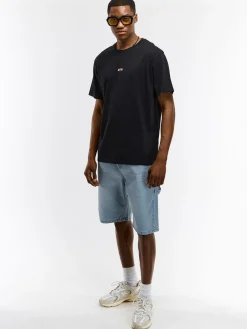 GATE Bawełniana koszulka z wypukłym napisem| Koszulki·Koszulki ☀️|Koszulki·Koszulki Z Nadrukiem