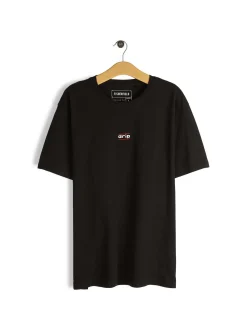 GATE Bawełniana koszulka z wypukłym napisem| Koszulki·Koszulki ☀️|Koszulki·Koszulki Z Nadrukiem