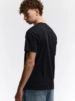 GATE Bawełniana koszulka z wypukłym napisem| Koszulki·Koszulki ☀️|Koszulki·Koszulki Z Nadrukiem