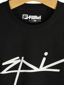 GATE Bawełniana koszulka z wypukłym napisem| Koszulki·Koszulki ☀️|Koszulki·Koszulki Z Nadrukiem