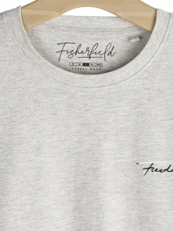 GATE Bawełniana koszulka z wypukłym napisem| Koszulki·Koszulki ☀️|Koszulki·Basic Koszulki I Podkoszulki