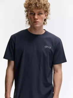 GATE Bawełniana koszulka z wypukłym napisem| Koszulki·Koszulki ☀️|Koszulki·Basic Koszulki I Podkoszulki