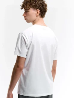 GATE Bawełniana koszulka z wypukłym napisem| Koszulki·Koszulki ☀️|Koszulki·Koszulki Z Nadrukiem