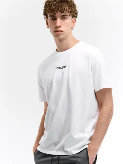 GATE Bawełniana koszulka z wypukłym napisem| Koszulki·Koszulki ☀️|Koszulki·Koszulki Z Nadrukiem