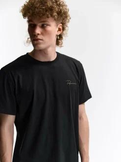 GATE Bawełniana koszulka z wypukłym napisem| Koszulki·Koszulki ☀️|Koszulki·Basic Koszulki I Podkoszulki