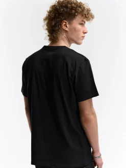 GATE Bawełniana koszulka z wypukłym napisem| Koszulki·Koszulki ☀️|Koszulki·Basic Koszulki I Podkoszulki