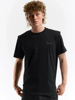 GATE Bawełniana koszulka z wypukłym napisem| Koszulki·Koszulki ☀️|Koszulki·Basic Koszulki I Podkoszulki