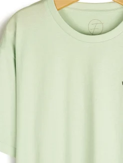 GATE Bawełniana koszulka z wypukłym napisem| Koszulki·Koszulki ☀️|Koszulki·Koszulki Z Nadrukiem