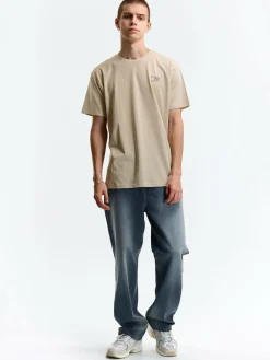 GATE Bawełniana koszulka z wypukłym napisem| Koszulki·Koszulki ☀️|Koszulki·Basic Koszulki I Podkoszulki