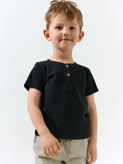 GATE Bawełniana koszulka zapinana na guziki|Dzieci Chłopcy·Koszulki