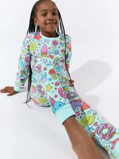 GATE Bawełniana piżama z nadrukiem|Dzieci Dziewczynki·Bielizna