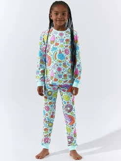 GATE Bawełniana piżama z nadrukiem|Dzieci Dziewczynki·Bielizna