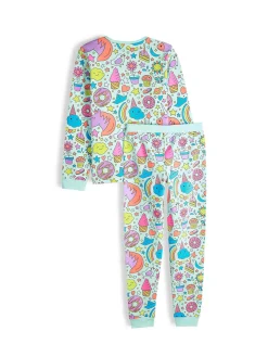 GATE Bawełniana piżama z nadrukiem|Dzieci Dziewczynki·Bielizna