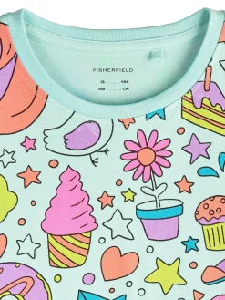 GATE Bawełniana piżama z nadrukiem|Dzieci Dziewczynki·Bielizna