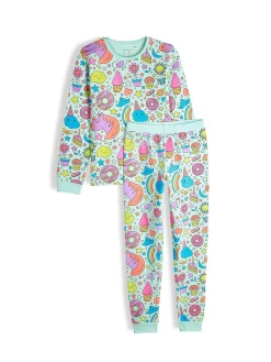 GATE Bawełniana piżama z nadrukiem|Dzieci Dziewczynki·Bielizna