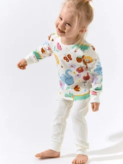 GATE Bawełniana piżama z nadrukiem|Dzieci Dziewczynki·Bielizna