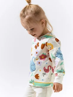 GATE Bawełniana piżama z nadrukiem|Dzieci Dziewczynki·Bielizna