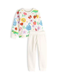 GATE Bawełniana piżama z nadrukiem|Dzieci Dziewczynki·Bielizna