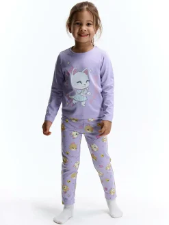 GATE Bawełniana piżama z nadrukiem|Dzieci Dziewczynki·Bielizna