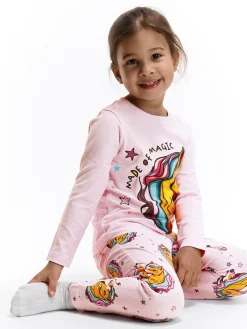 GATE Bawełniana piżama z nadrukiem|Dzieci Dziewczynki·Bielizna